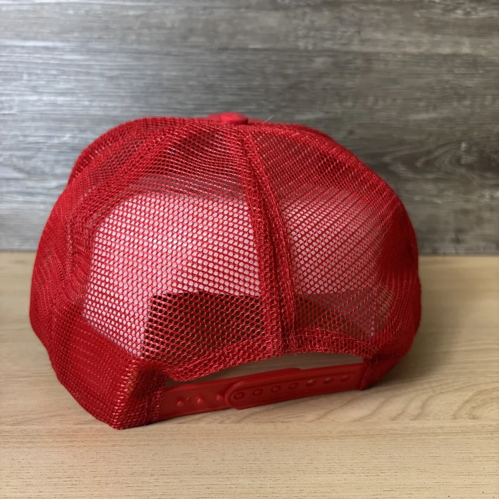 Vintage Larry Lee Plumbing Hat Cap Snap Back Mesh Trucker Advertising Mens 80s